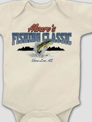 Fishing Classic : Printed Baby Bodysuits