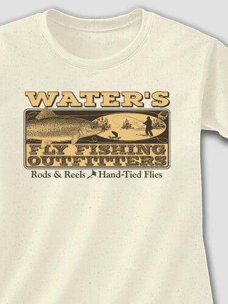 Fly Fishing : Adult Ladies Fitted T-Shirt