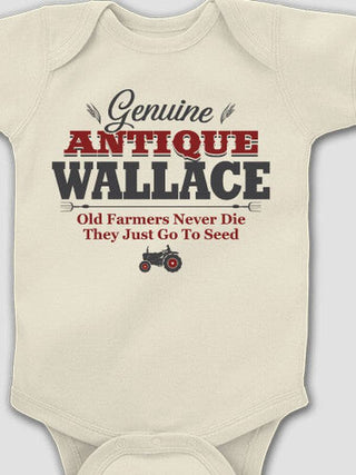 Genuine Antique Farmer : Printed Baby Bodysuits