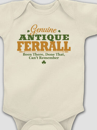 Genuine Irish Antique : Printed Baby Bodysuits