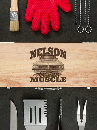 American Muscle Car : 10 Piece BBQ Set