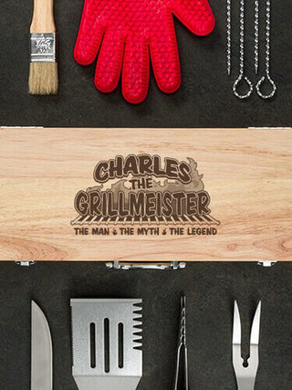 Grillmeister : 10 Piece BBQ Set