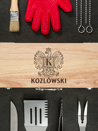 Polish Monogram : 10 Piece BBQ Set