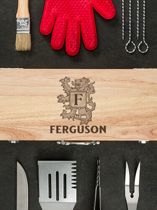 Scottish Monogram : 10 Piece BBQ Set