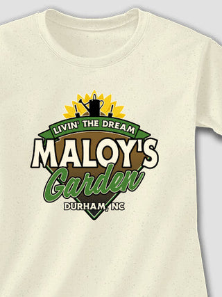 Livin' The Dream Garden : Adult Ladies Fitted T-Shirt