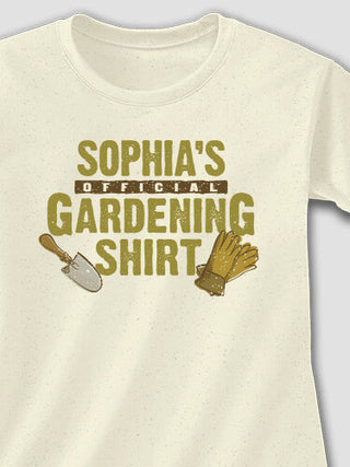 Official Gardening : Adult Ladies Fitted T-Shirt