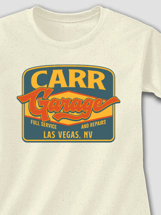 Retro Garage : Adult Ladies Fitted T-Shirt