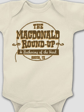 Round-up Reunion : Printed Baby Bodysuits