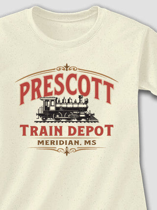 Train Depot : Adult Ladies Fitted T-Shirt