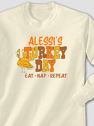 Turkey Day : Printed Long Sleeves