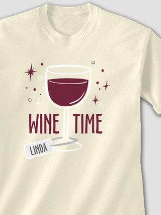 Wine Time : Printed T-Shirts
