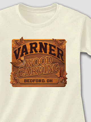 Wood Carving : Adult Ladies Fitted T-Shirt