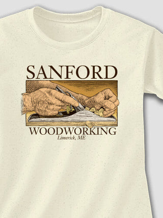 Woodworking : Adult Ladies Fitted T-Shirt