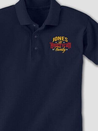 All-American Family : Embroidered Polo Shirts