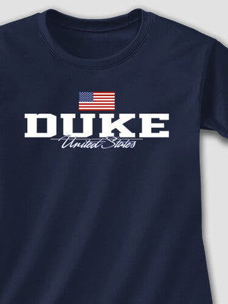 American Flag : Adult Ladies Fitted T-Shirt