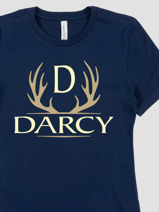 Antler Monogram : Premium Ladies T-Shirts