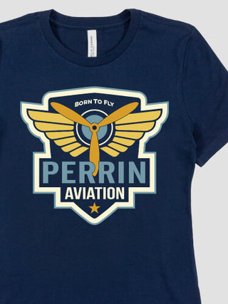Aviation Patch : Premium Ladies T-Shirts