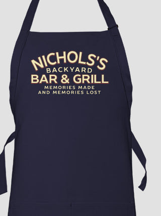 Backyard Bar and Grill : Printed Aprons