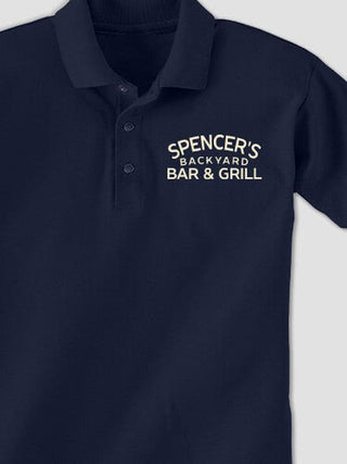 Backyard Bar and Grill : Embroidered Polo Shirts