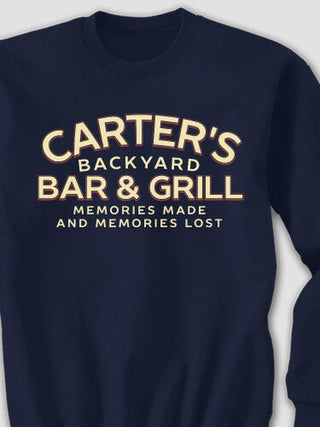Backyard Bar and Grill : Printed Sweatshirts