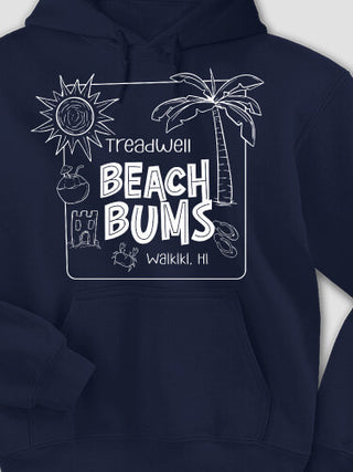 Beach Bums : Printed Hoodies