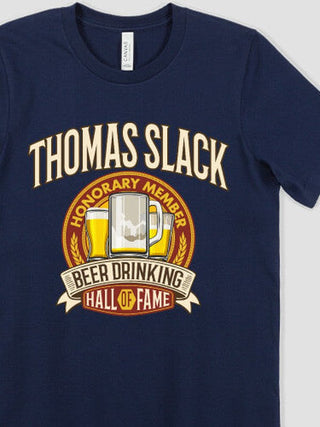 Beer Drinking Hall Of Fame : Premium Printed T-Shirts