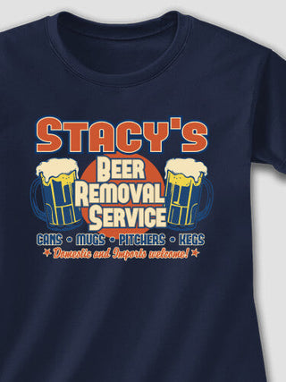 Beer Removal : Adult Ladies Fitted T-Shirt