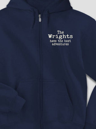 Best Adventures : Embroidered Zip Hoodies