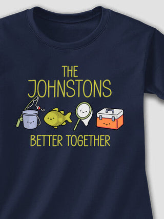 Better Together Fishing : Adult Ladies Fitted T-Shirt