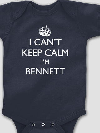 Can't Keep Calm : Printed Baby Bodysuits