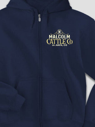 Cattle Company : Embroidered Zip Hoodies