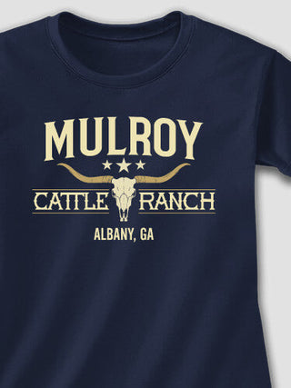 Cattle Ranch : Adult Ladies Fitted T-Shirt