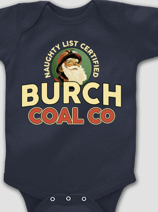 Christmas Coal Company : Printed Baby Bodysuits