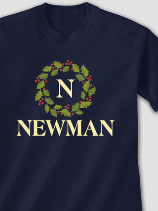 Christmas Monogram : Printed T-Shirts