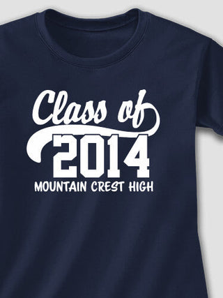 Class Of : Adult Ladies Fitted T-Shirt