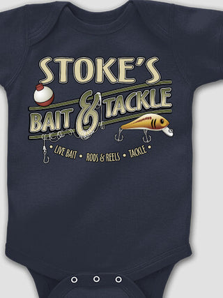 Classic Bait and Tackle : Printed Baby Bodysuits