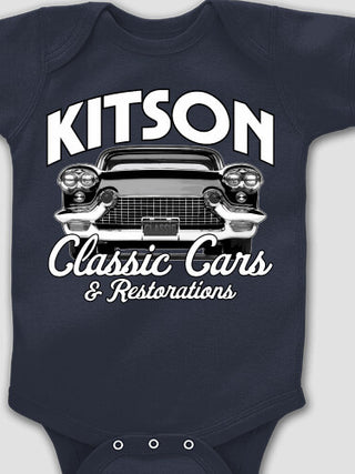 Classic Cars : Printed Baby Bodysuits