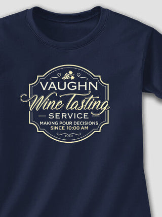 Classic Wine Tasting Services : Adult Ladies Fitted T-Shirt