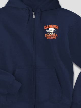 Danger Grilling : Embroidered Zip Hoodies