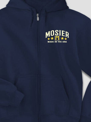Eagle Monogram : Embroidered Zip Hoodies