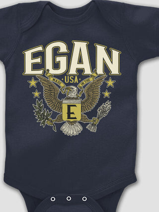 Eagle Monogram : Printed Baby Bodysuits