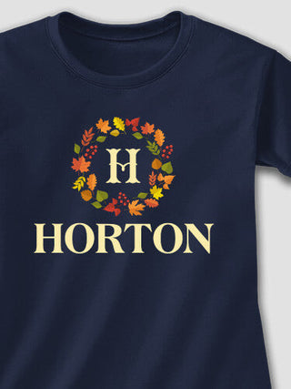 Fall Monogram : Adult Ladies Fitted T-Shirt