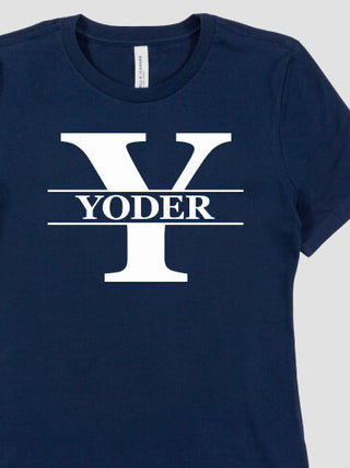 Family Monogram : Premium Ladies T-Shirts
