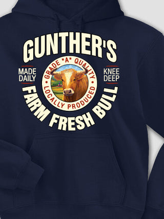 Farm Fresh Bull : Printed Hoodies