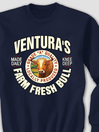 Farm Fresh Bull : Printed Sweatshirts