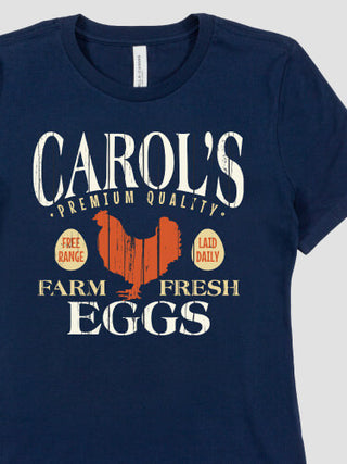 Farm Fresh Eggs : Premium Ladies T-Shirts