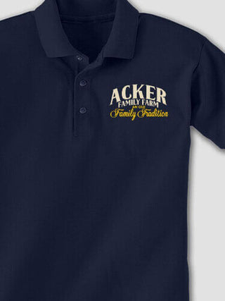 Farming Family Tradition : Embroidered Polo Shirts