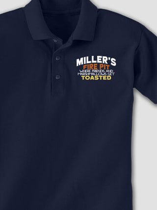 Fire Pit : Embroidered Polo Shirts