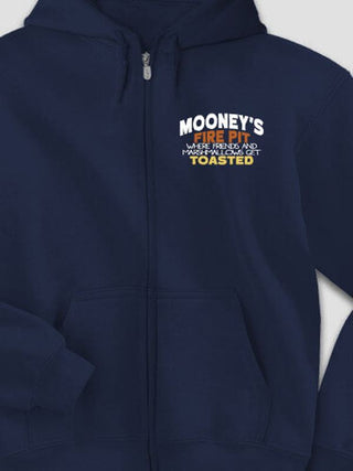 Fire Pit : Embroidered Zip Hoodies