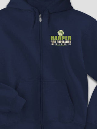 Fish Services : Embroidered Zip Hoodies